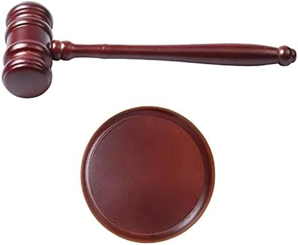 Handmade Wooden Gavel and Block Set Perfect for Lawyer Judge Auction Sale Meetin
