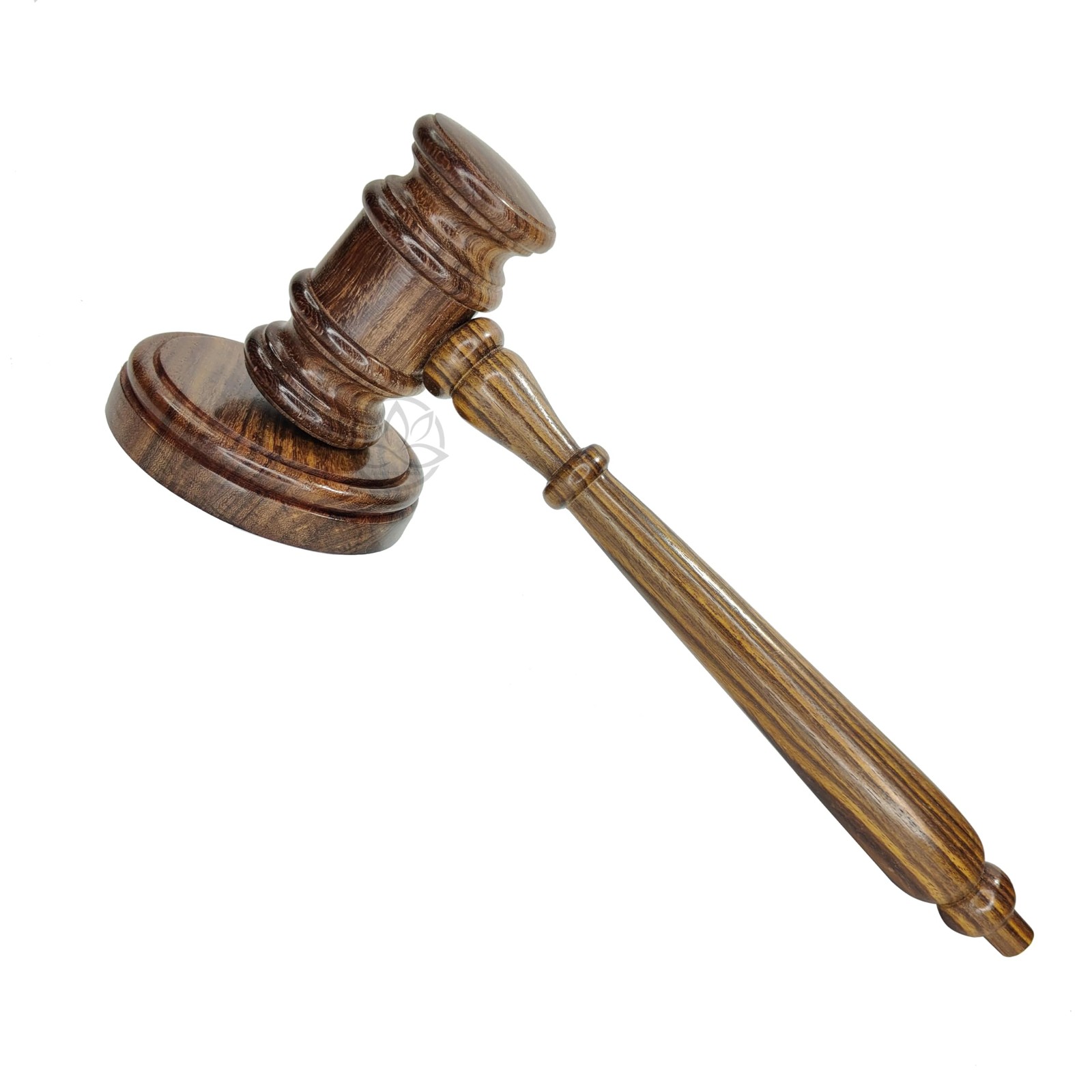 Wooden Gavel Block Set Engraved Boxed Large Blue 12 Inch Sturdy Rosewood