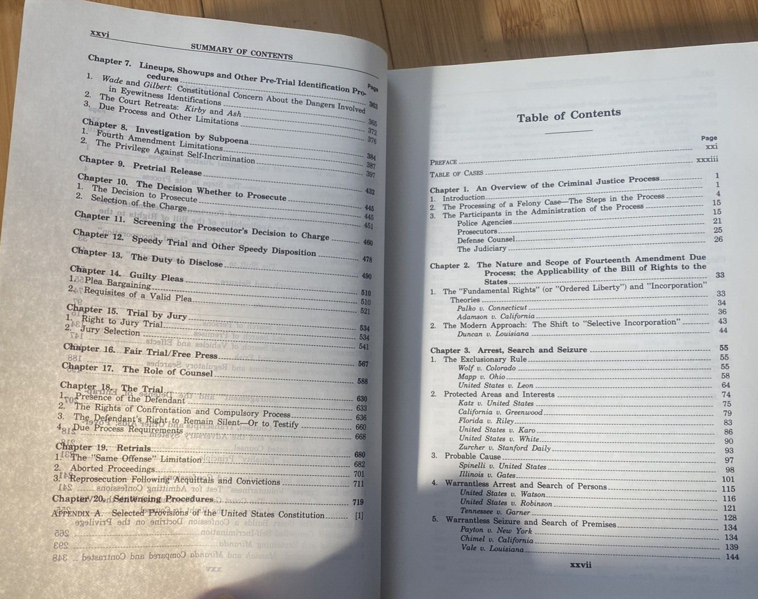 Criminal Procedure and the Constitution Israel Kamisar Lafave 1994 & 1990 Cases