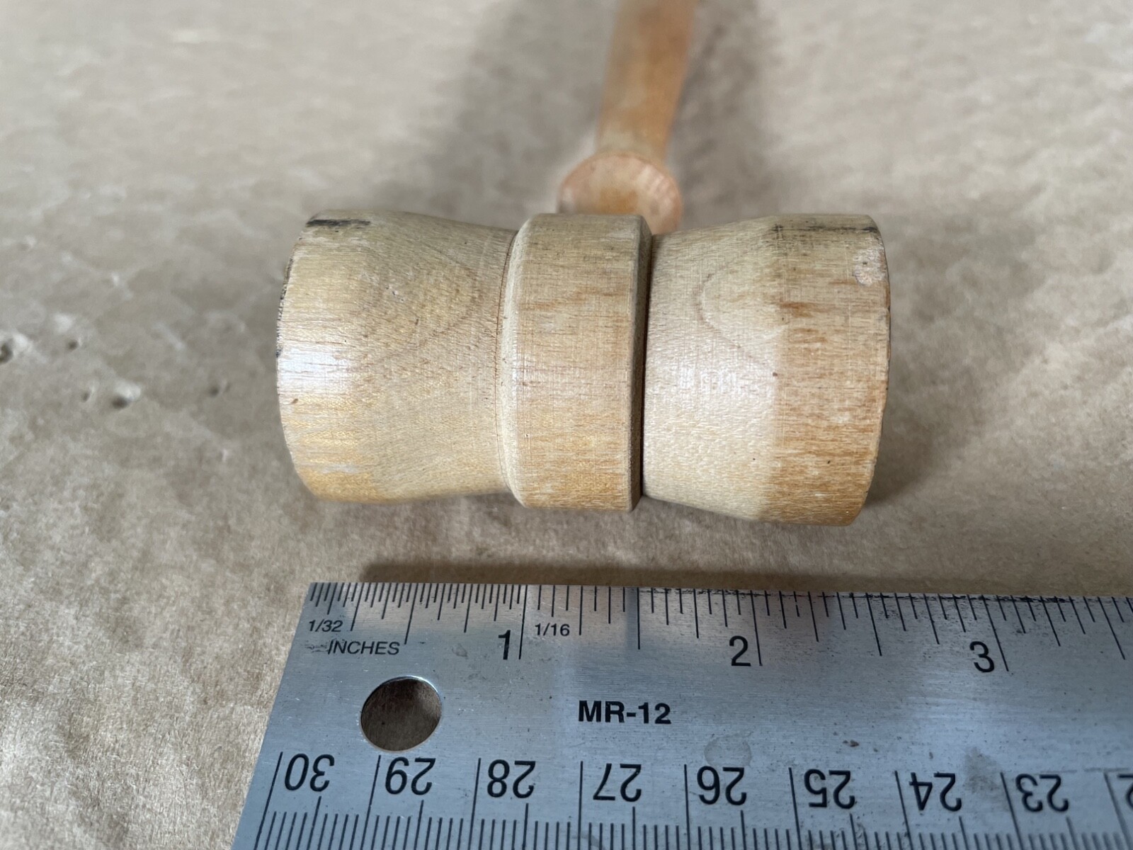 Blonde Light Color Natural turned Wood Gavel Small Mallet Legal Meeting 9 inches