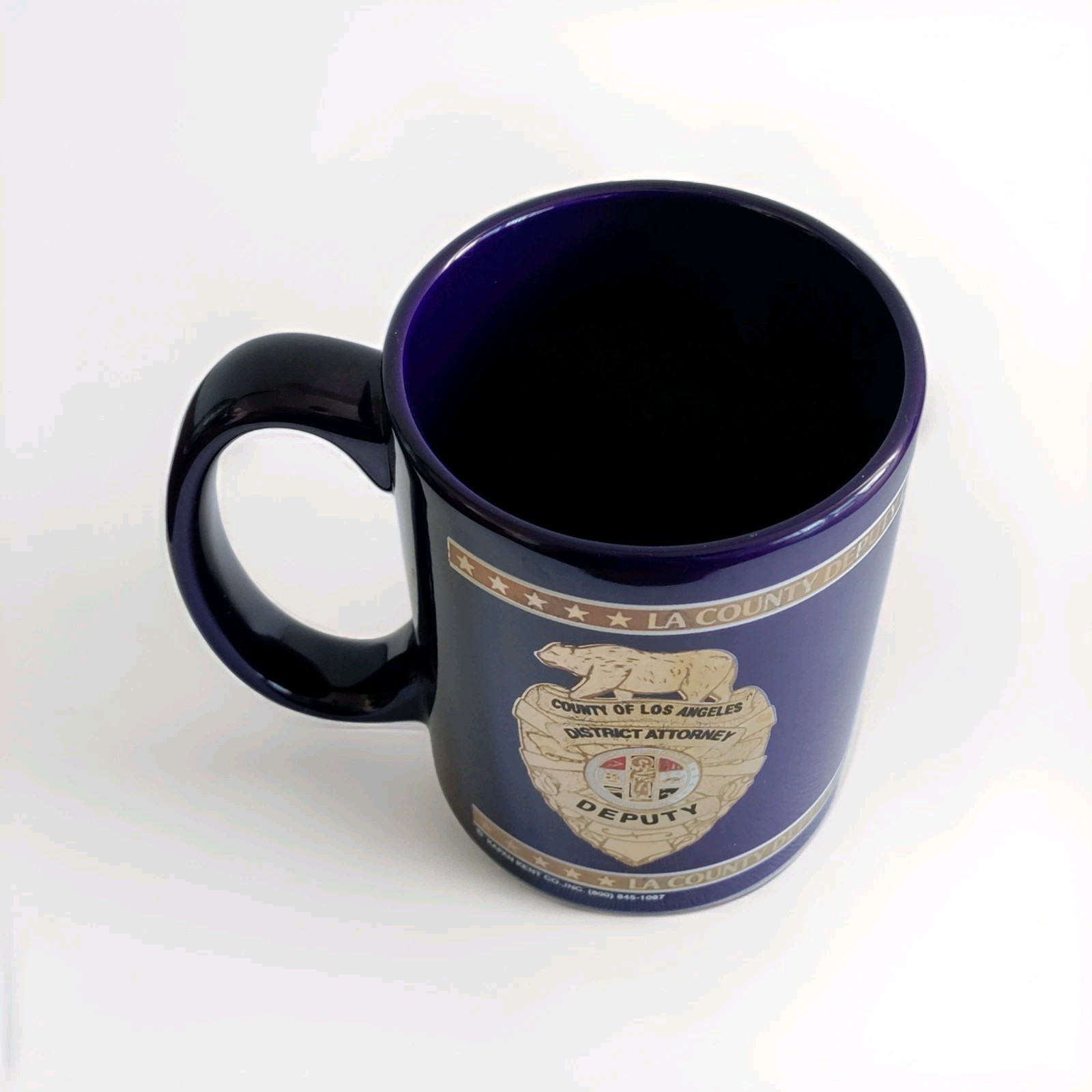 Mug Los Angeles LA District Office Foundation Historical Collectible Blue & Gold
