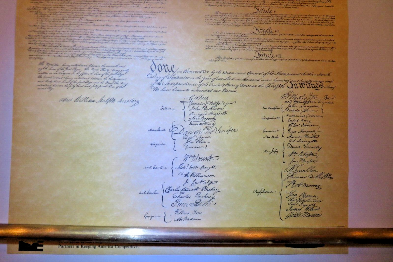 1787 United States CONSTITUTIONS (TWO) «We The People» Replica Kmart Rubbermaid®