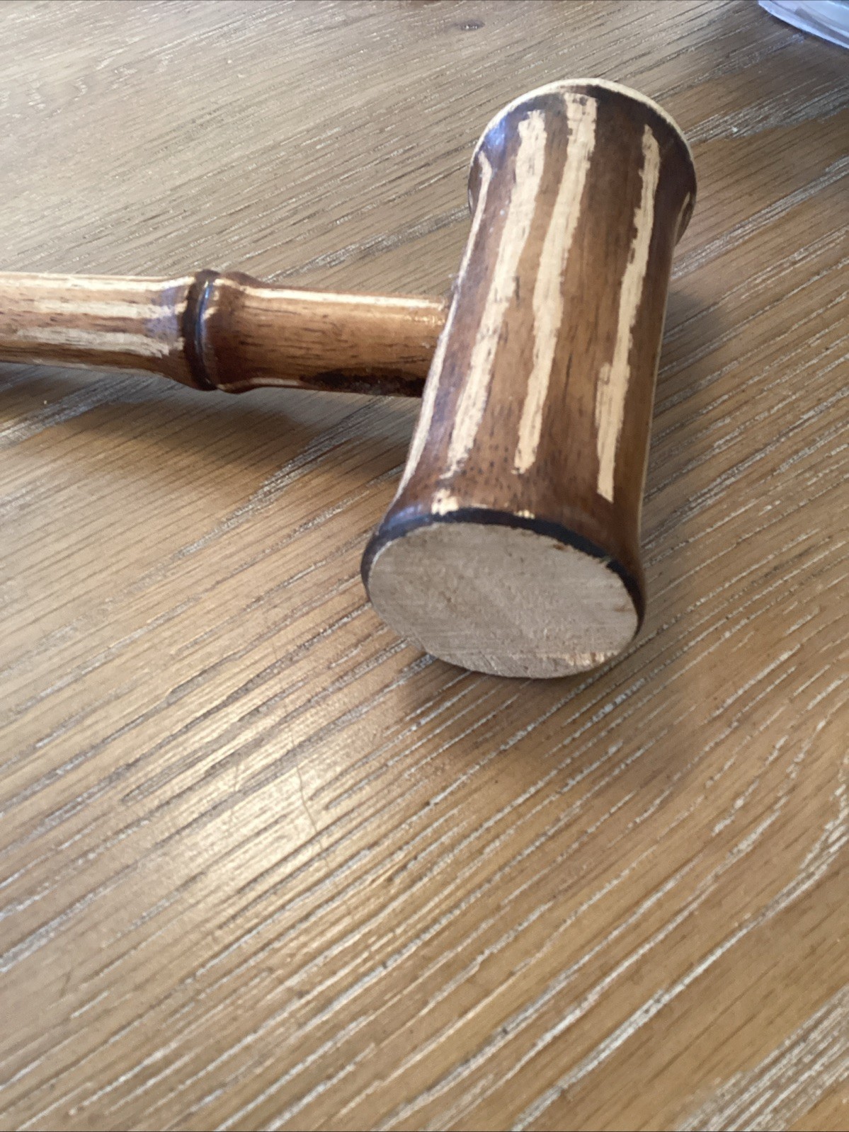 Handmade Mallet Wooden Judge Gavel 7 1/2”” Long 5”” Wide