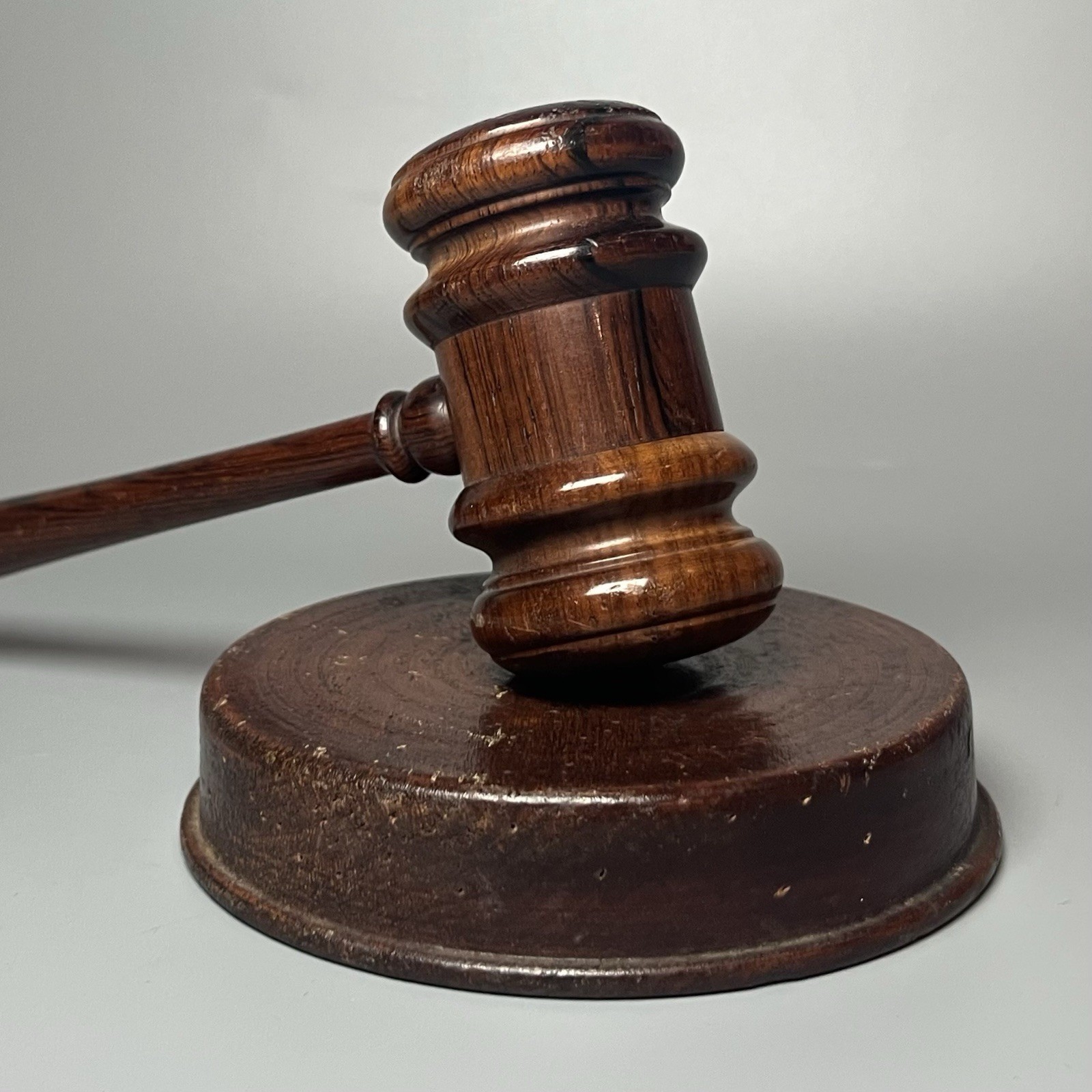 Handcrafted Antique/Vintage Wooden Gavel And Sound Block