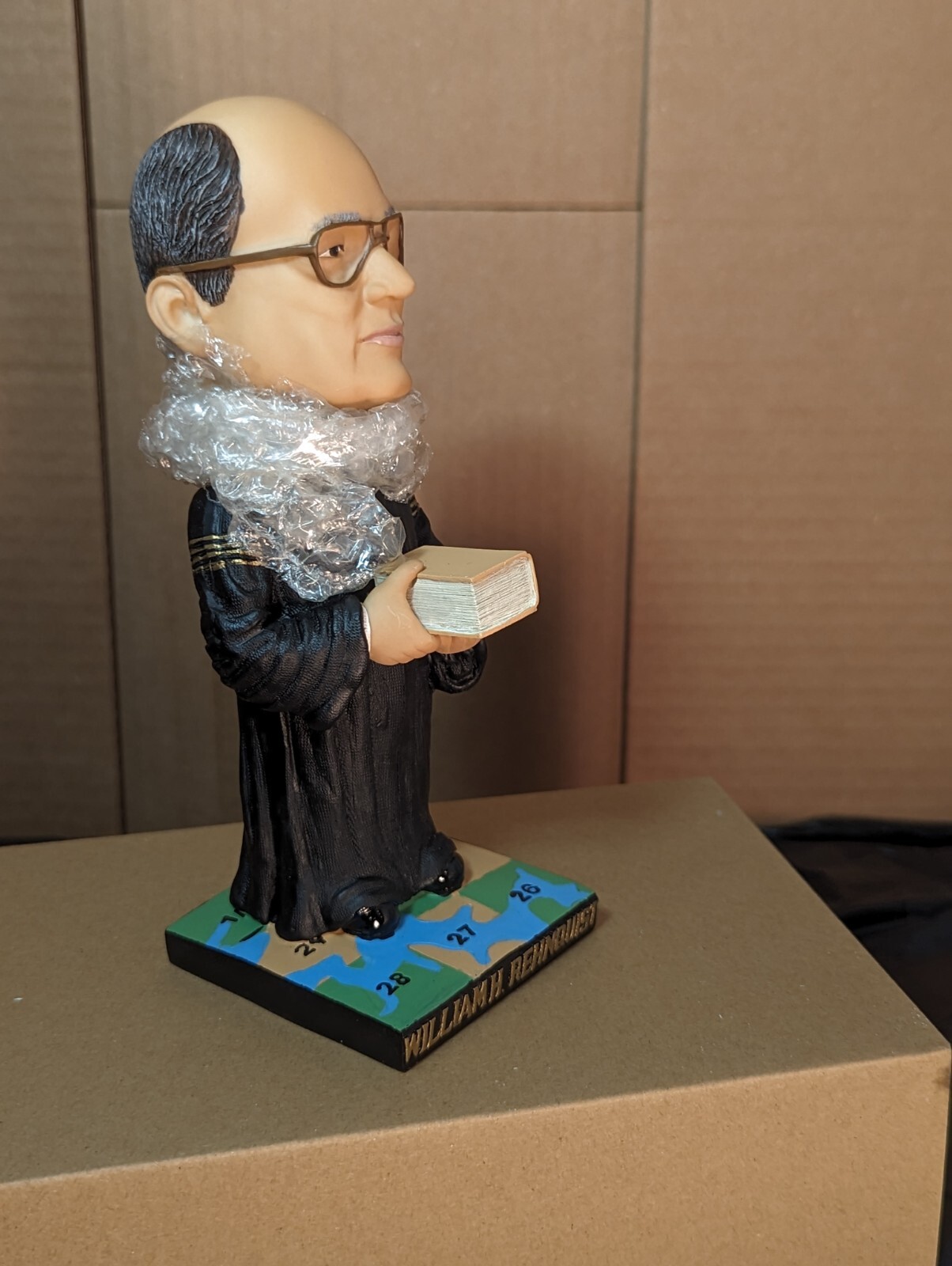 Authentic! – Supreme Court/SCOTUS Justice William Rehnquist Green Bag Bobblehead