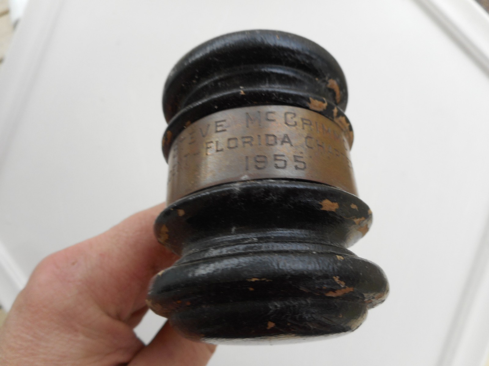 1955 AHAA American Animal Hospital Association Veterinary Judge Gavel Hammer