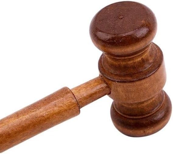 Brown Handmade Wooden Gavel, Vintage Judge Gavel, Auction Gavels, Props and Clot