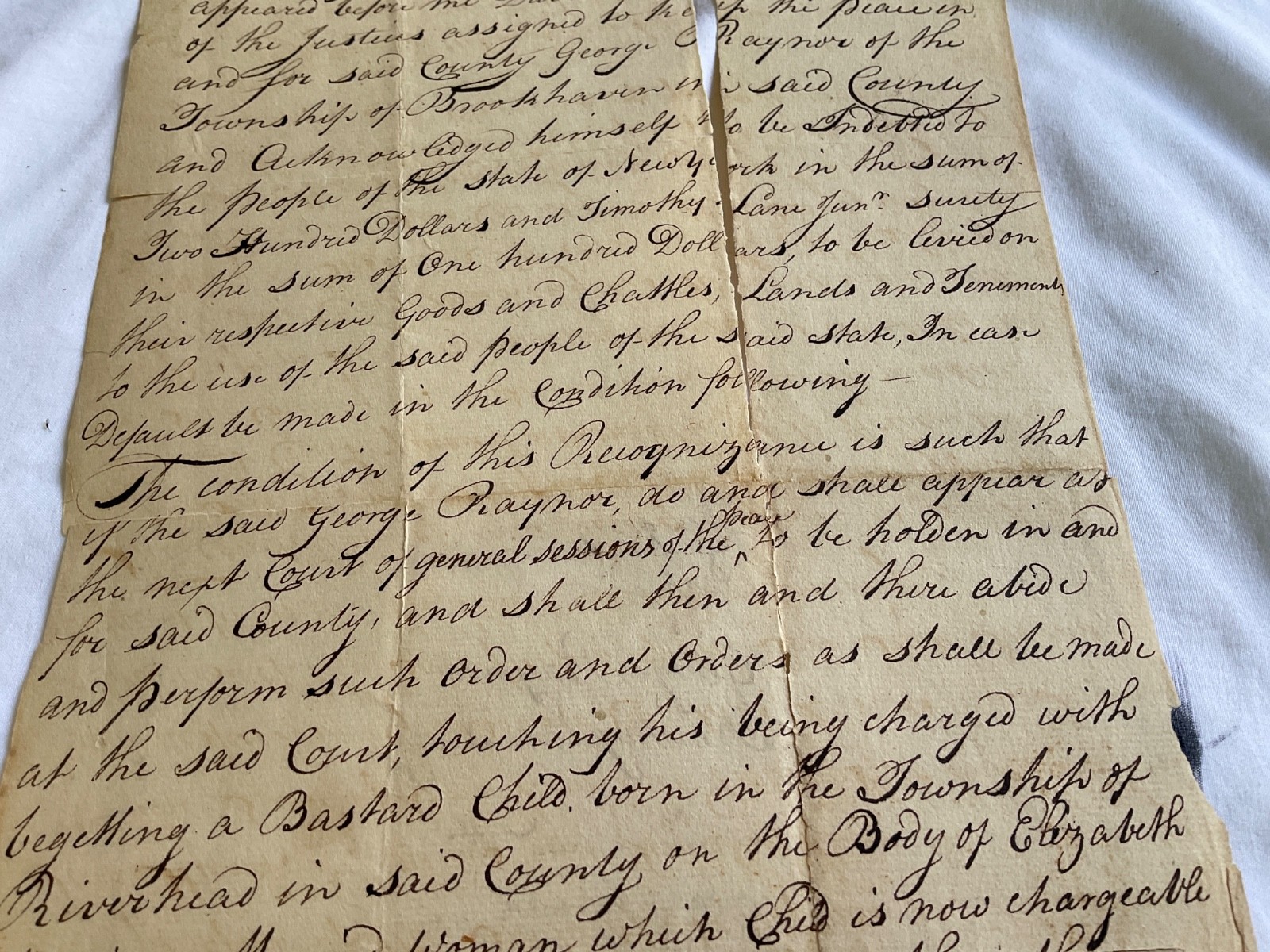 BASTARD CHILD MAN BEGARTS WITH MARRIED WOMAN E NORRIS28 OCT 1802 SUFFOLK CO