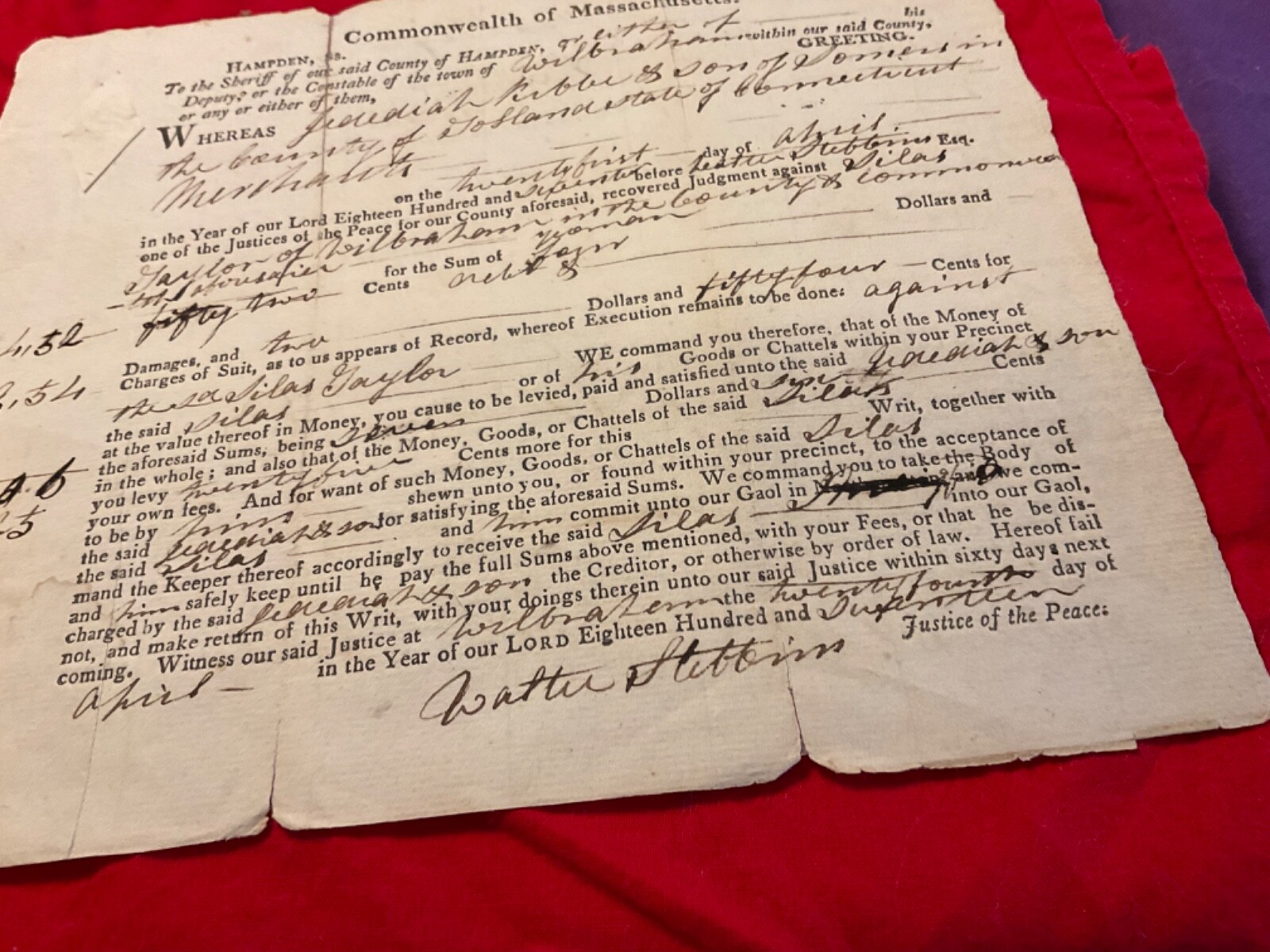DEBTORS PRISON GOAL COMMITMENT MASSACHUSETTS INTERESTING #1849