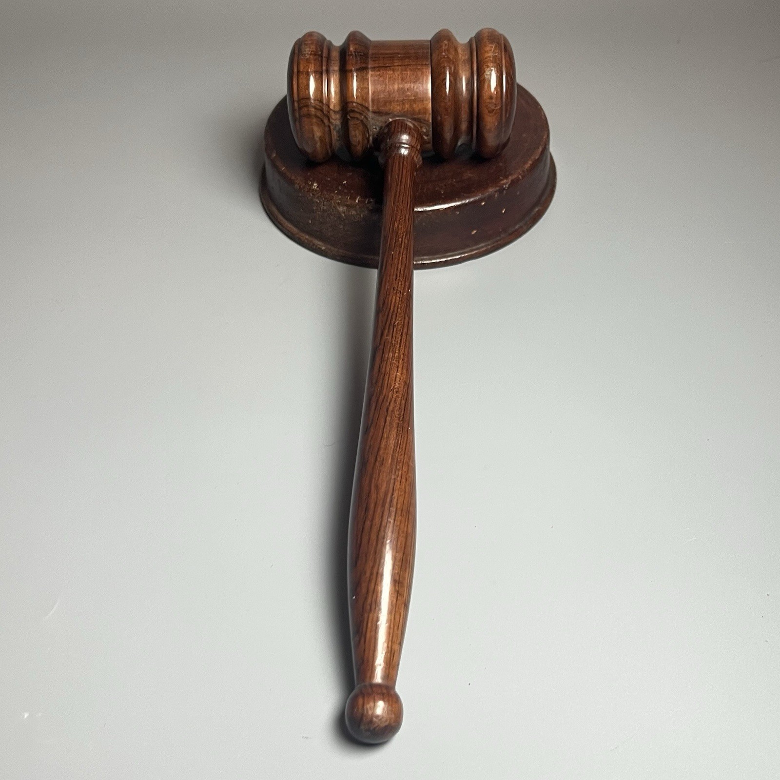 Handcrafted Antique/Vintage Wooden Gavel And Sound Block