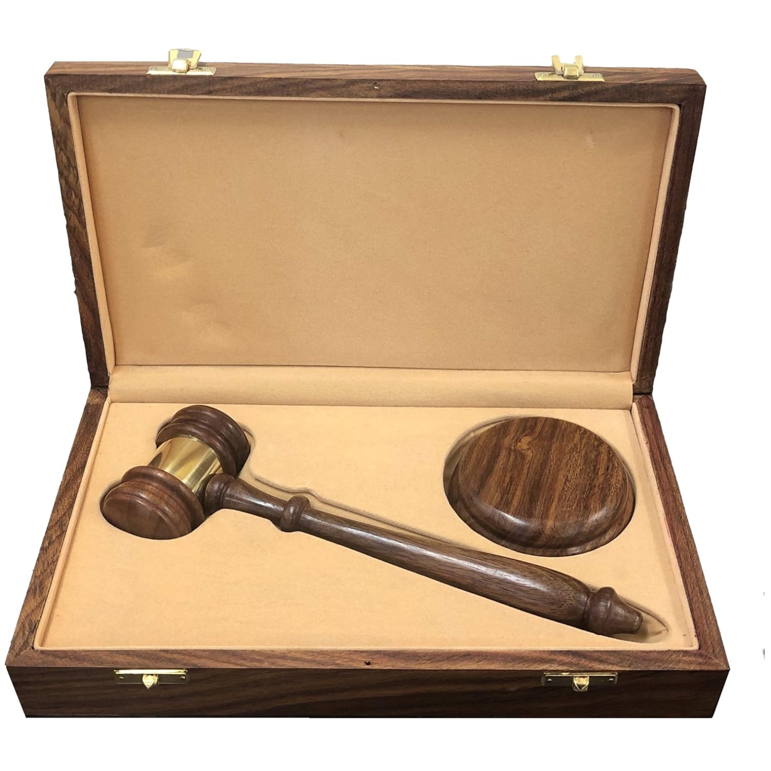 Lawyer’s Presentation Gavel in Wood Box//