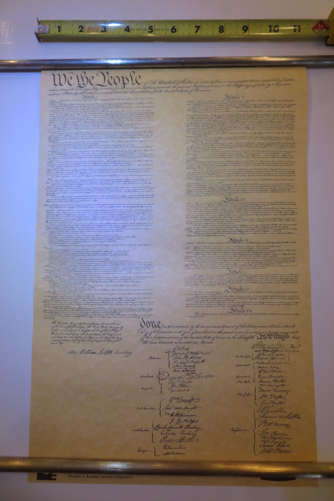 1787 United States CONSTITUTIONS (TWO) «We The People» Replica Kmart Rubbermaid®