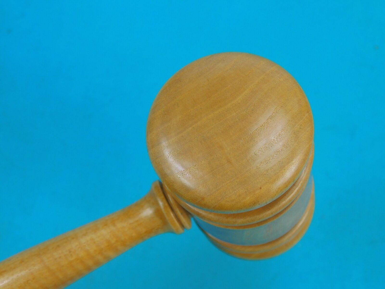 Custom Made William F Bremer Golden Rain Koelreuteria Judge Gavel w/ Stand