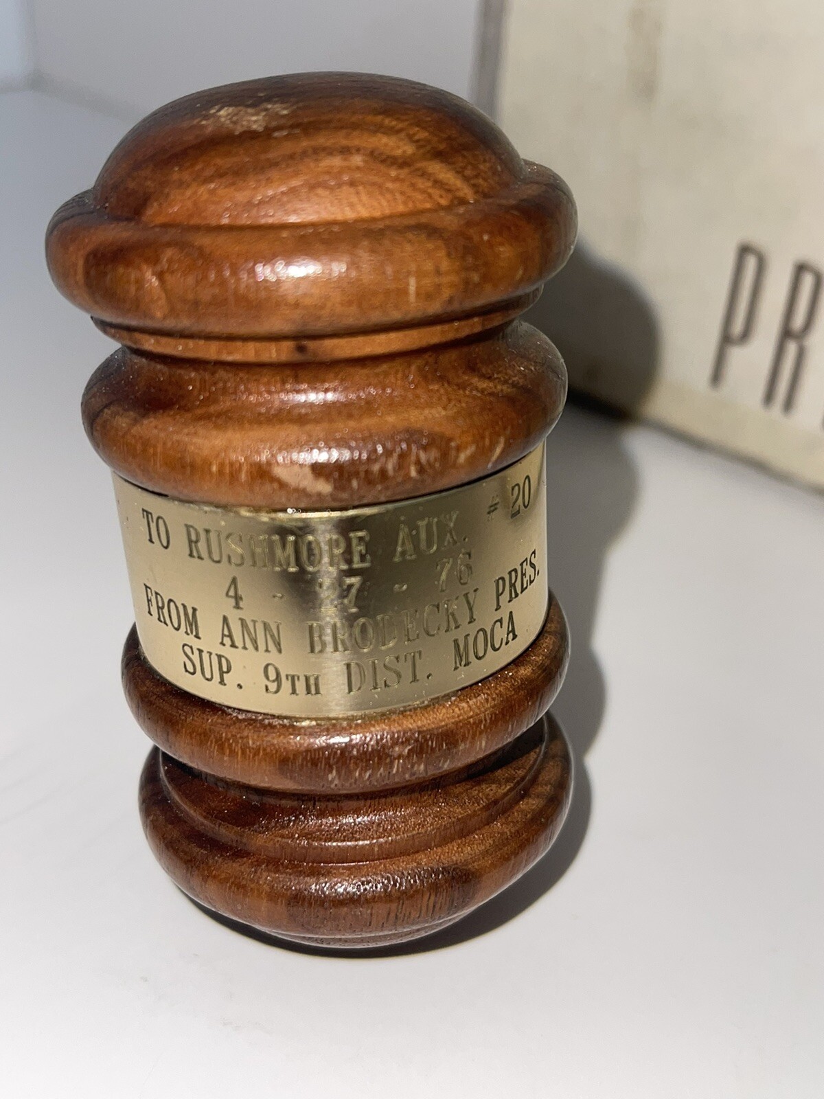Drueke’s Presentation Wood Gavel No 91 With Box