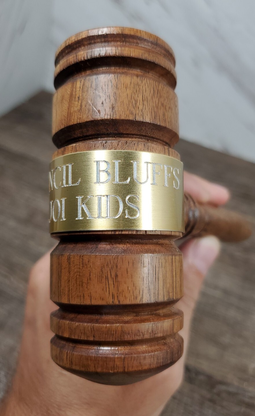 ☆Vintage☆ ~Wooden Gavel Courthouse Auctioneer Judge Kids Size 8″ Height~ ☆