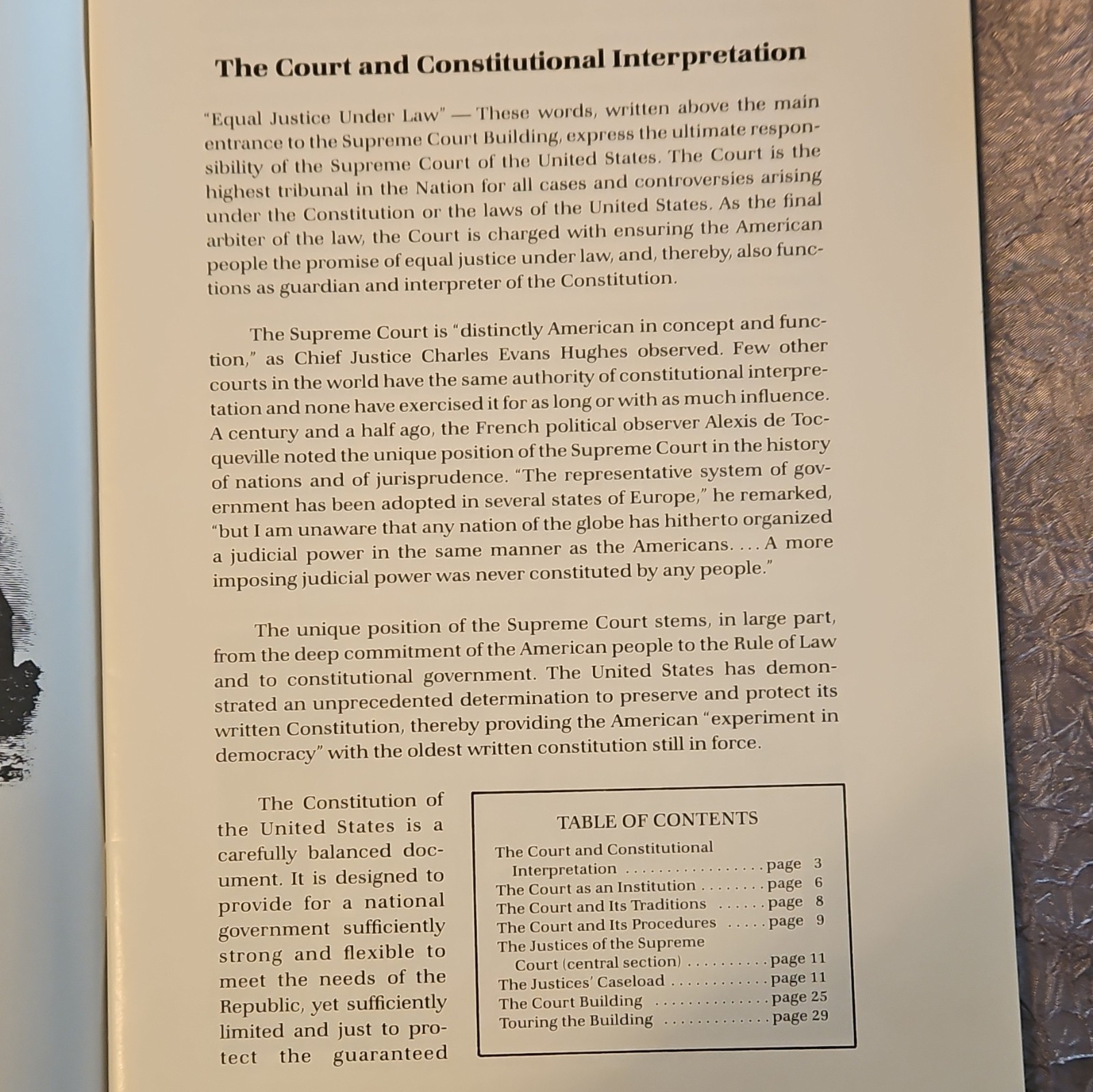 Supreme Court of the United States Legal Pamphlet – Lawyers & Legal