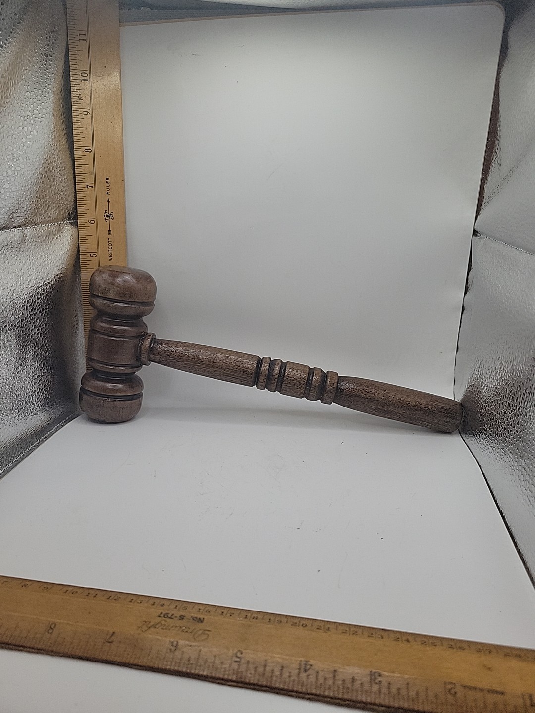 Vtg Wooden Gavel 11 Inches Long