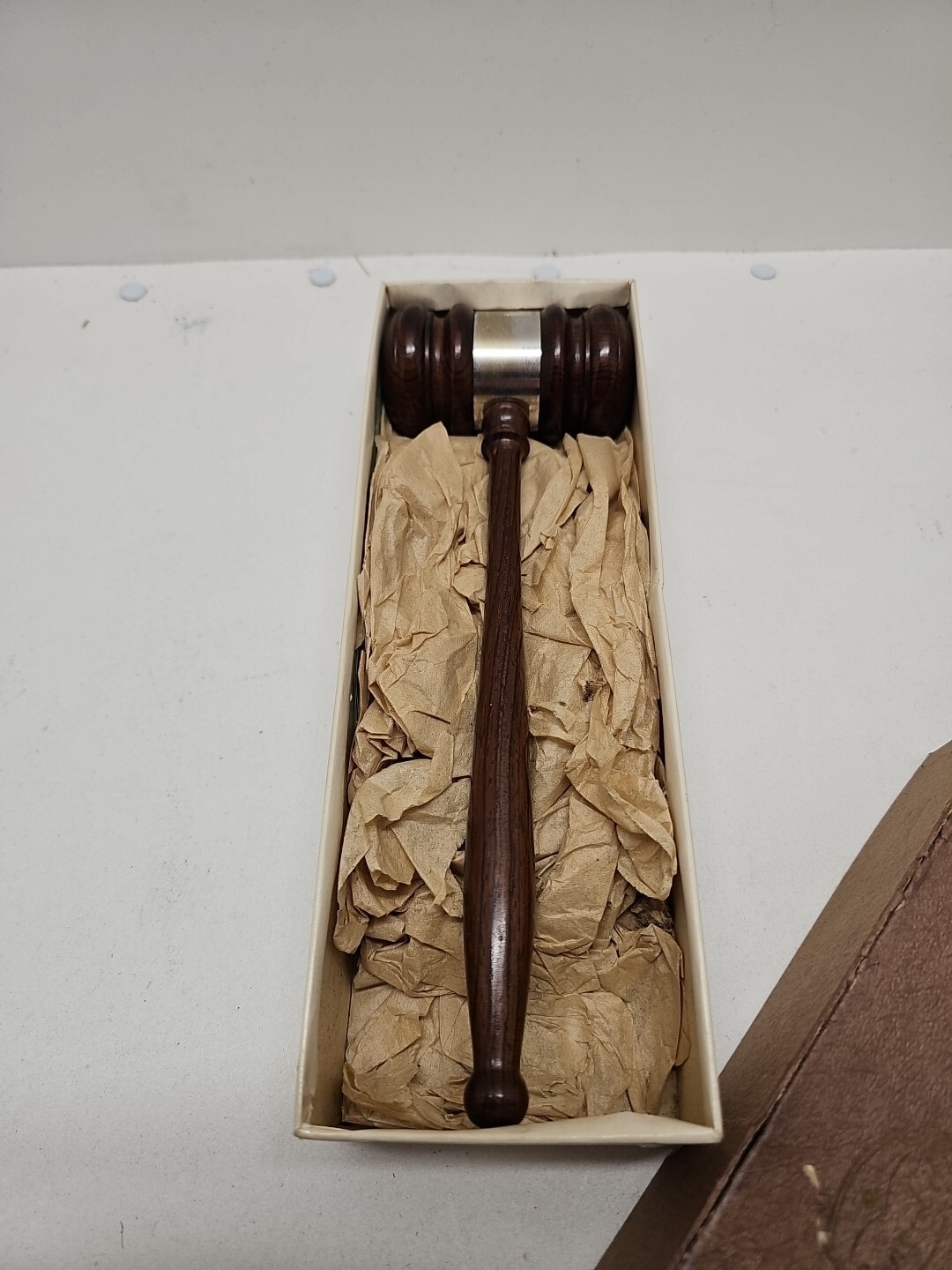 VTG. Rosewood Boxed Wood Spindle 10” Dark Finish Long-life Sterling (D)