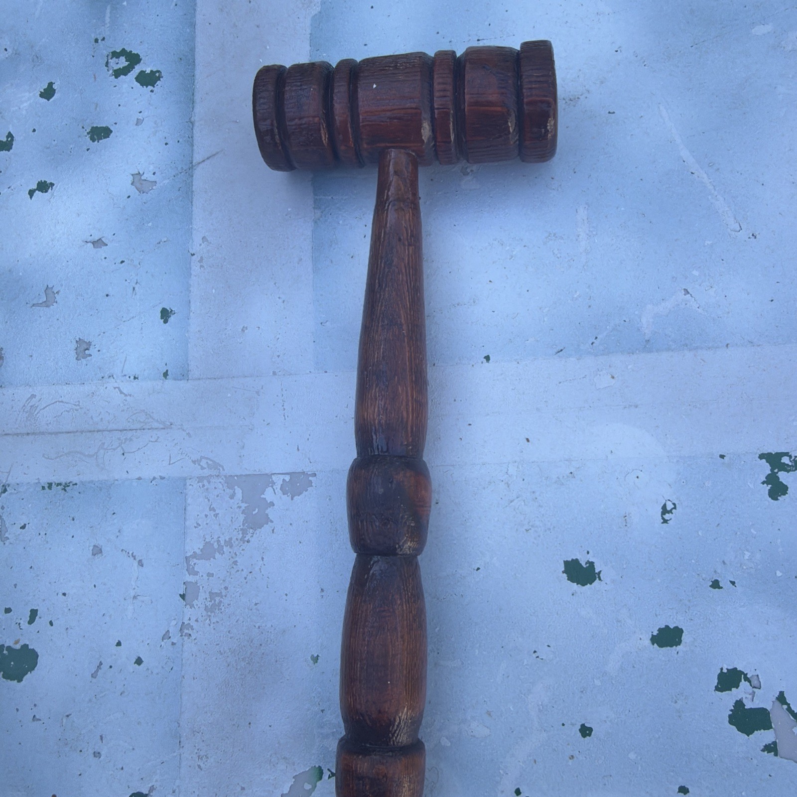 Vintage Judge Auctioneer Wood Gavel Mallet Courtroom Law Office Decor Judges