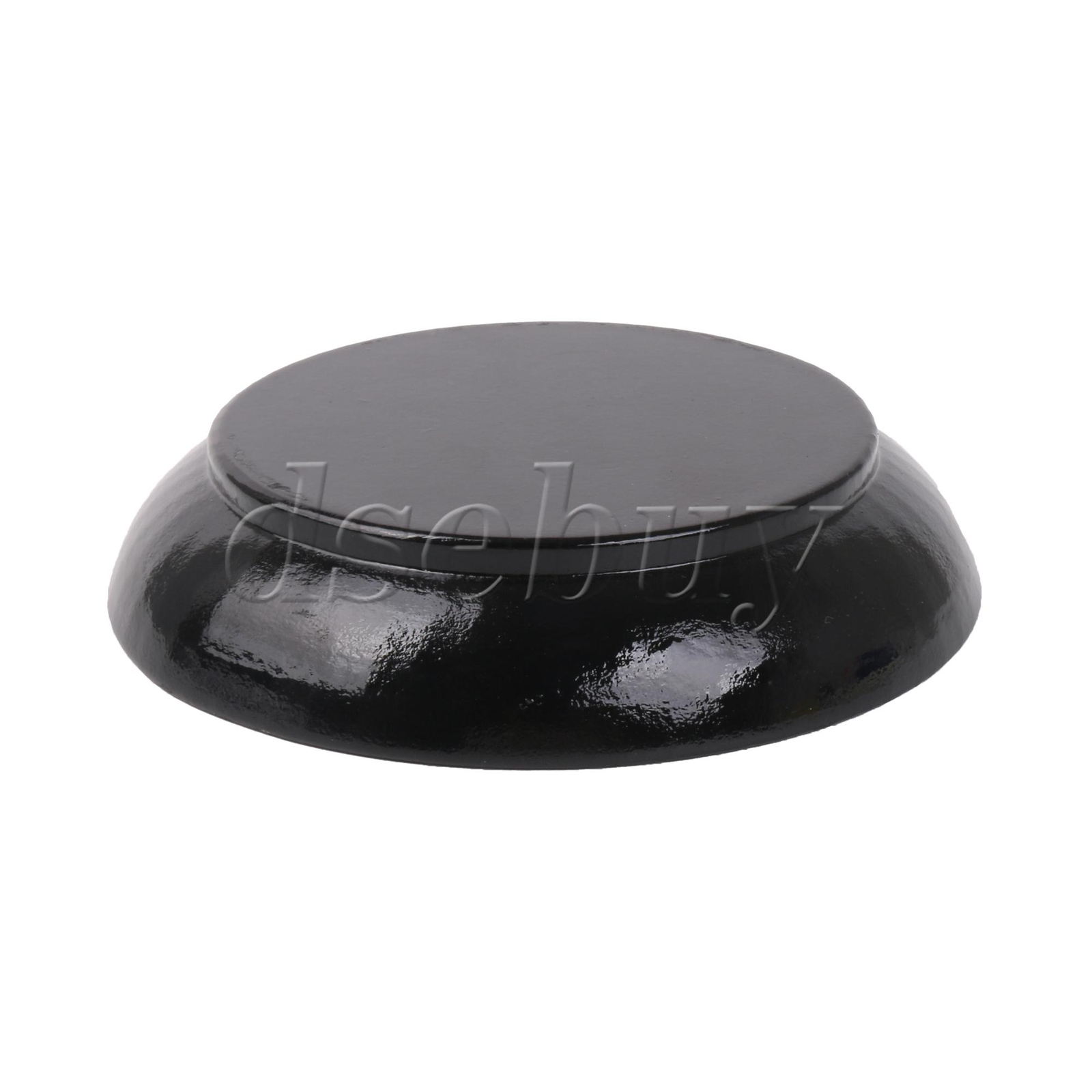 Wood Judge Gavel Sound Block Base for Company Student Black Round 4.84″x1.02″