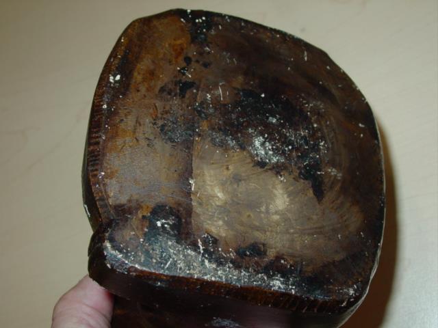 Vintage Handmade Ceramic «For My Creditors» Stained ‘The Finger’ Ash Tray (VG)