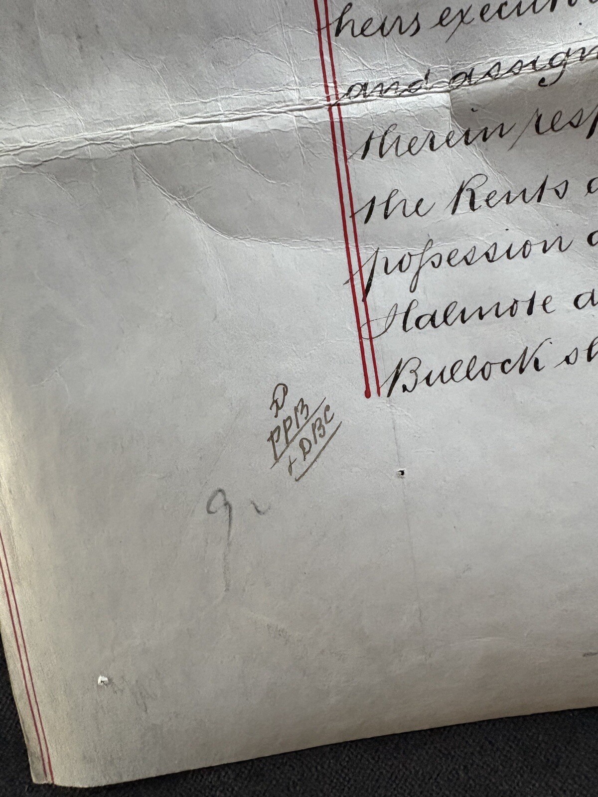 Antique Vellum London England Queen Victoria Era Document 1859 20x 24 Original