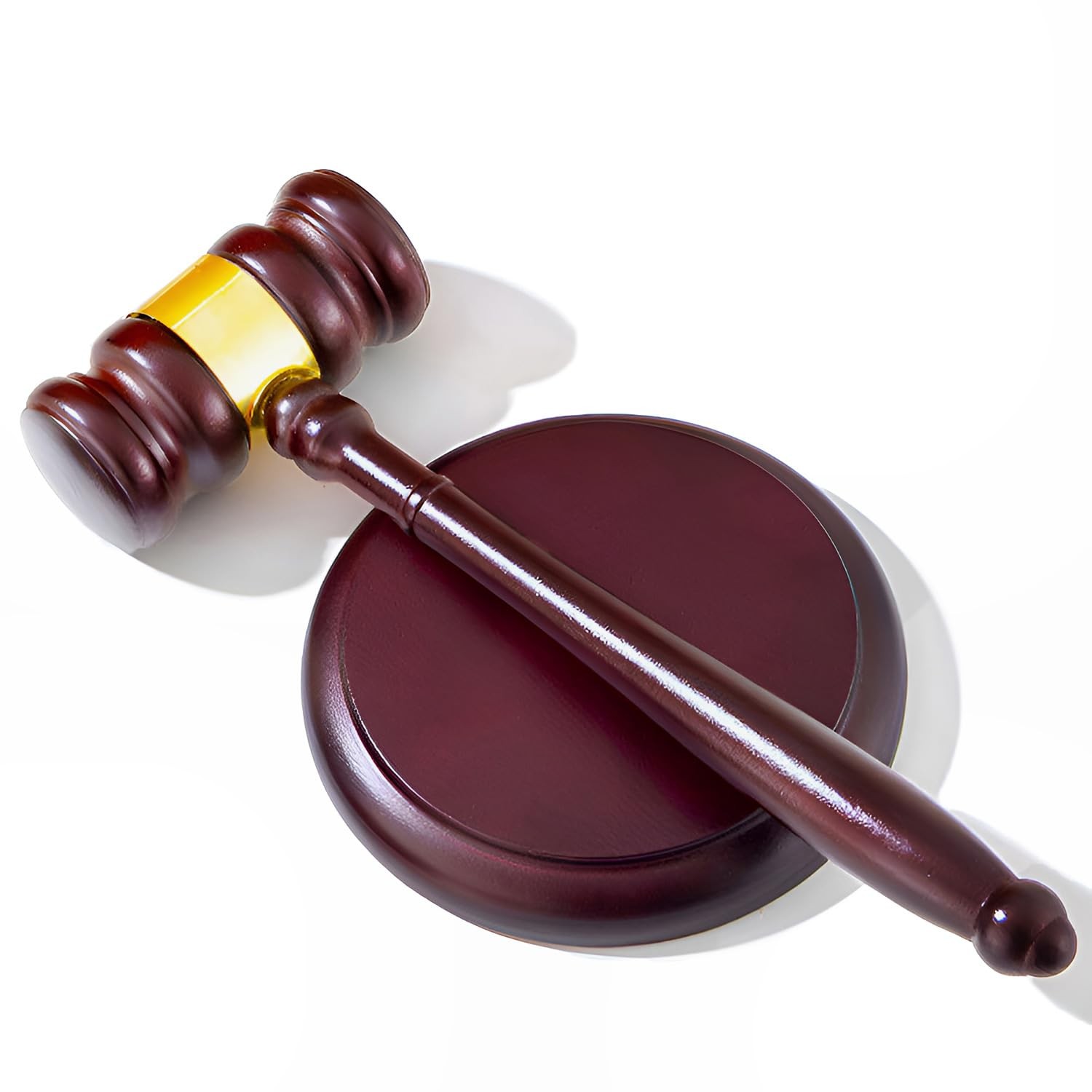 Perfect Desk Accessory, Wooden Gavel and Sound Block Set for Lawyers, Judges,…