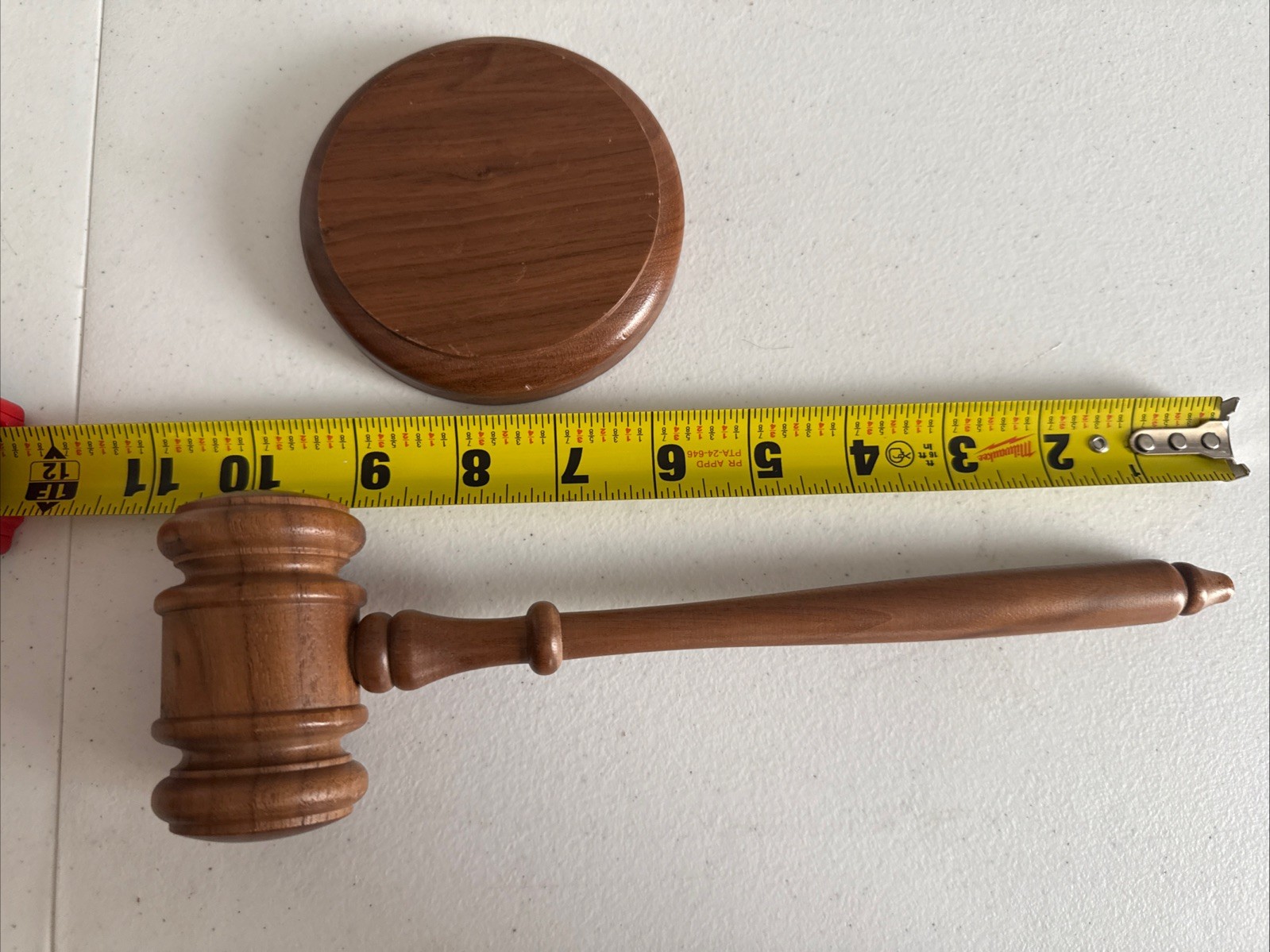Wooden Gavel and Block Set for Lawyer Judge Auction Meetings