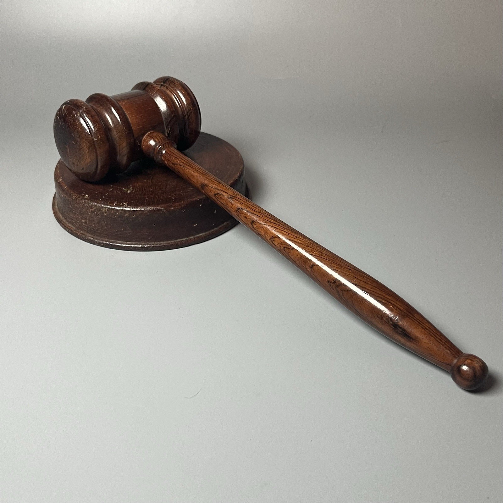 Handcrafted Antique/Vintage Wooden Gavel And Sound Block