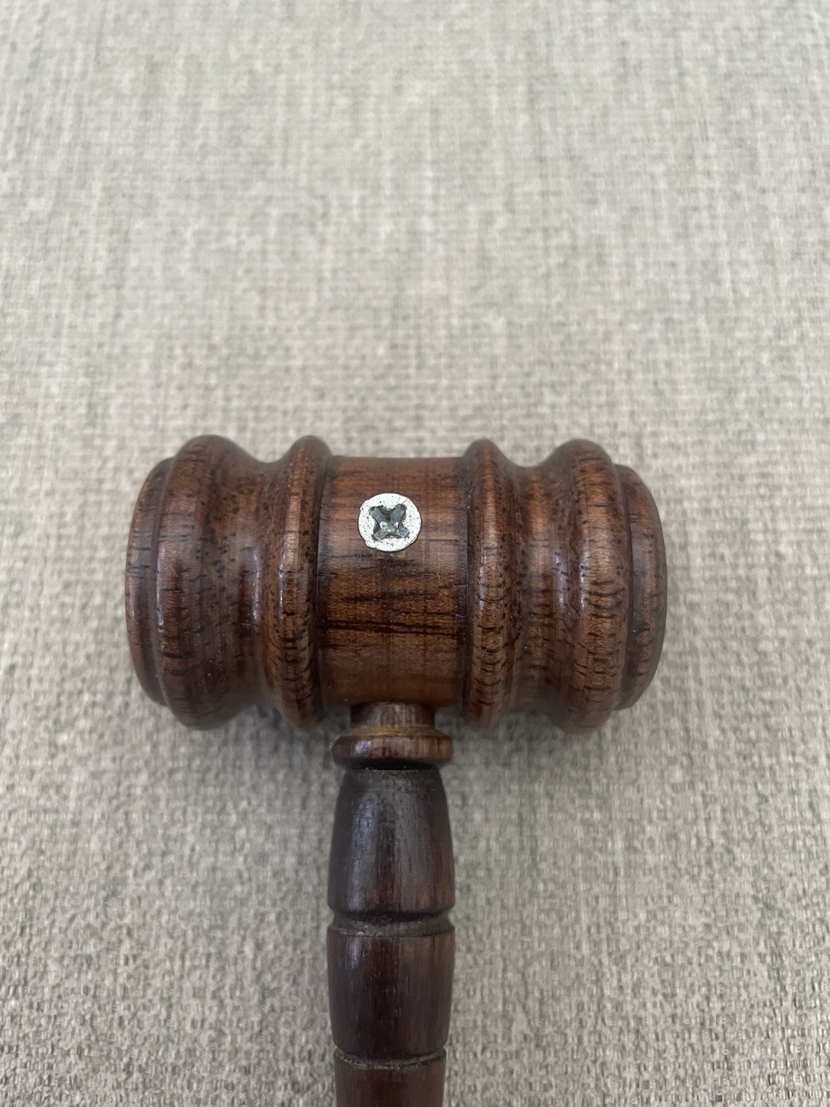 Auction Judge Gavel Hammer Prop Mallet Brown Wood Wooden Judges