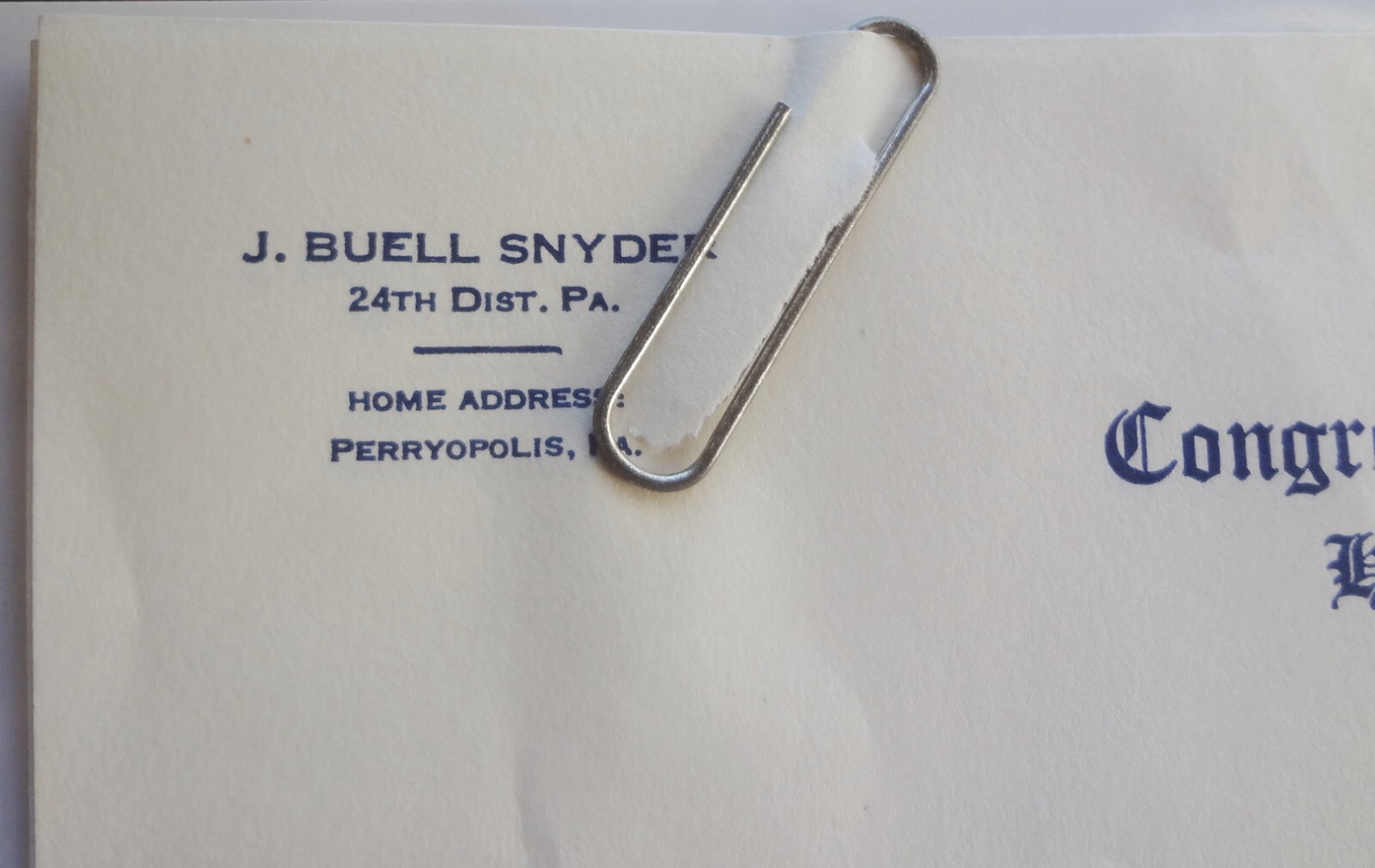 Historic Find~ 1936 CONGRESS HOUSE of REPRESENTATIVES LETTER to EDWARD DUMBAULD