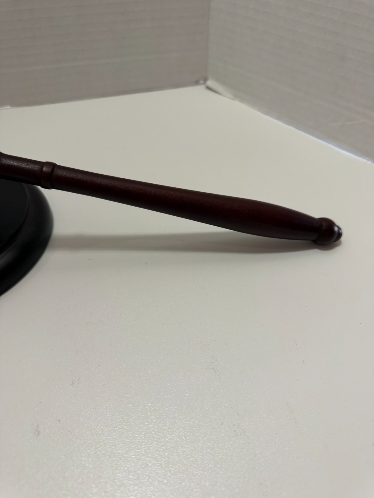Handmade Wooden Gavel and Sound Block Set for Lawyers Judges Auction Courtroom