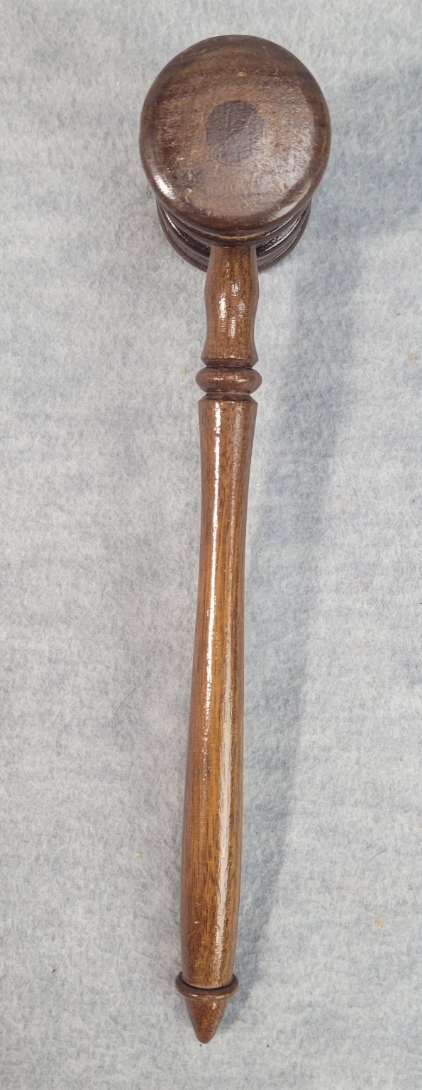 Vintage Wooden Gavel Judge Lawyer Auctioneer Collectible Decor