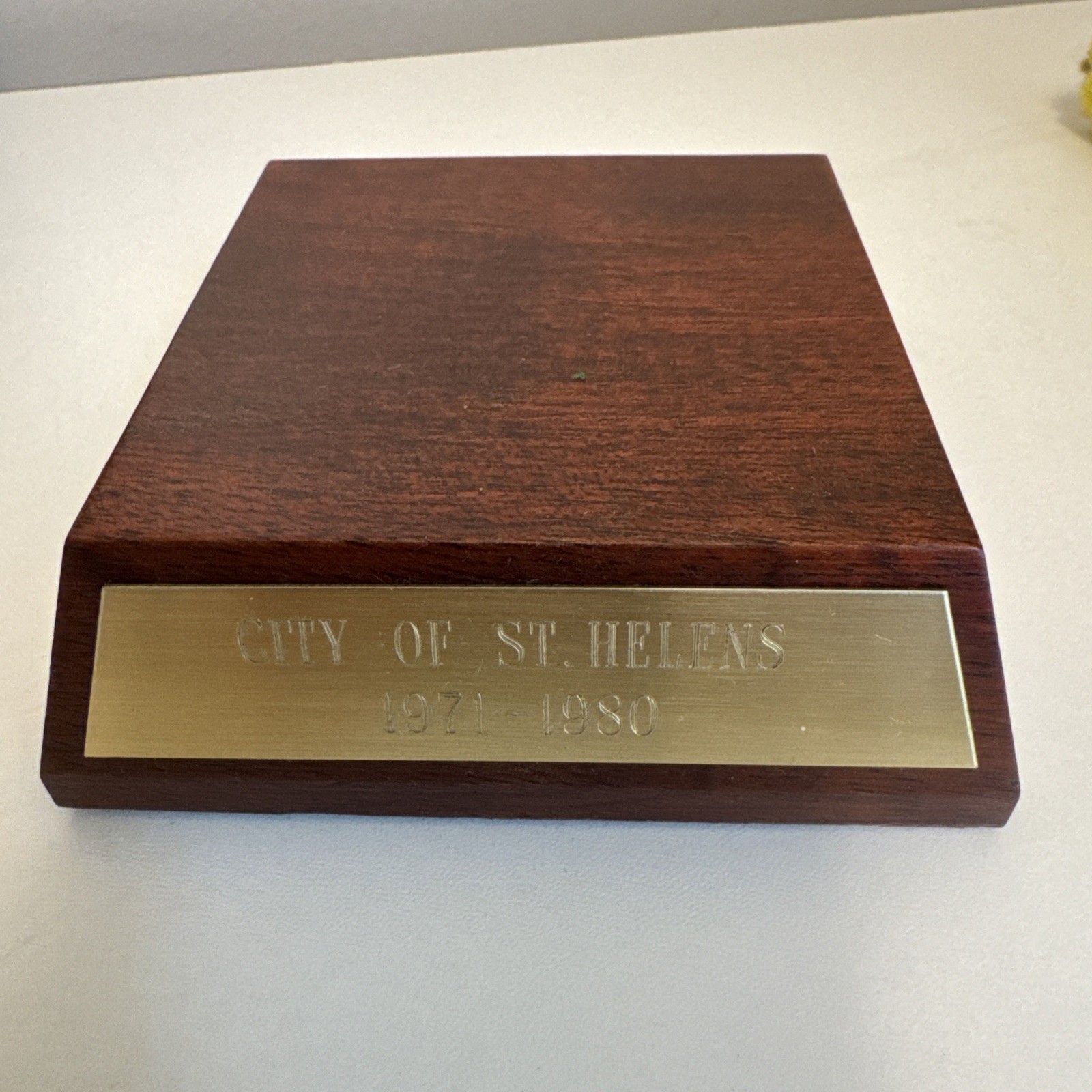 Vintage Judges Gavel St Helens Oregon Mayor Award 1971-1980