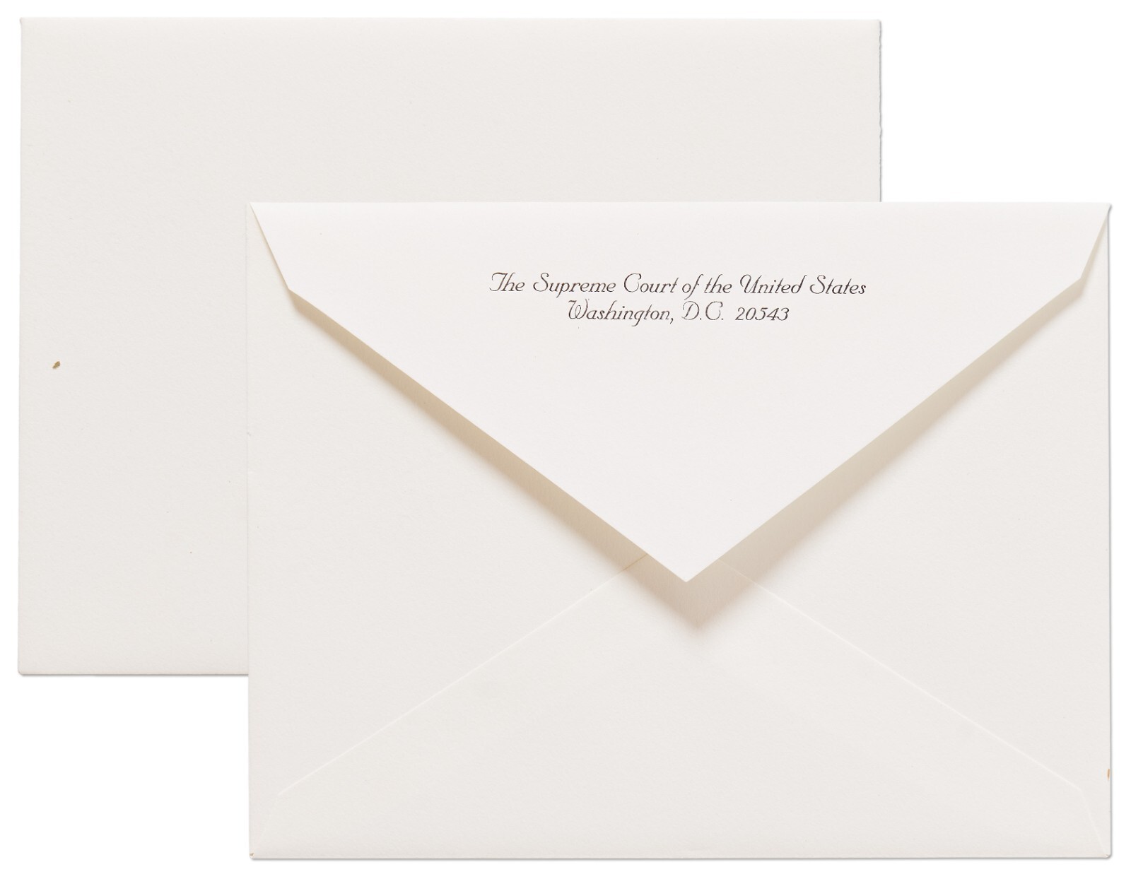 Supreme Court Chief Justice John Roberts Investiture Ceremony & Recp Invitations
