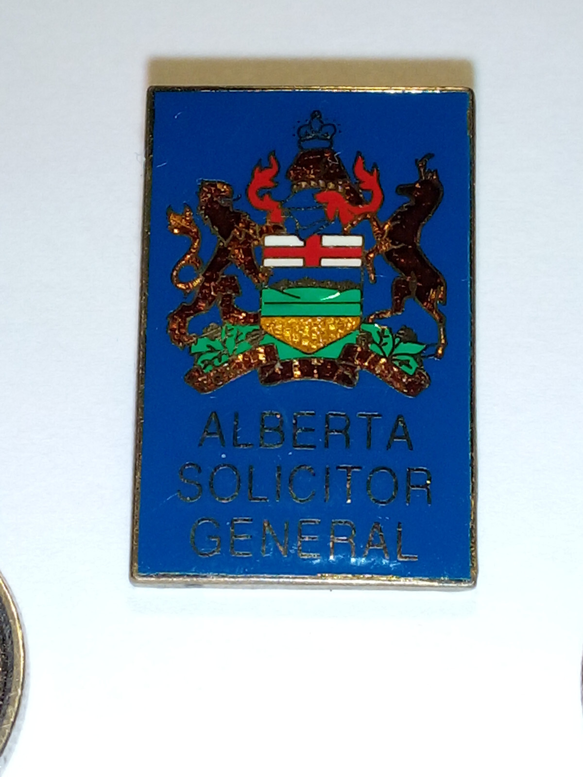 Vintage Alberta Solicitor General Enamel Pin