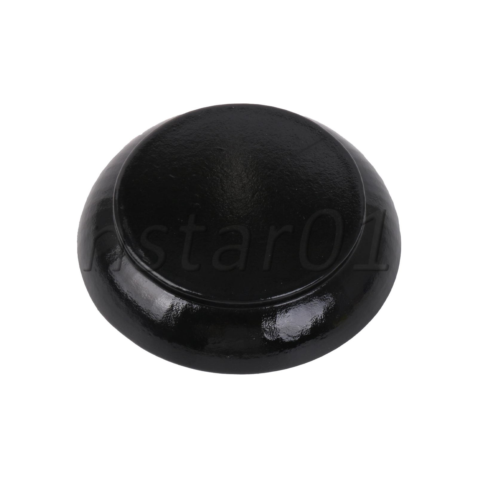 Wooden Gavel Sound Block Round Base for Courtroom Lawyer 4.84 x 1.02 Inch Black