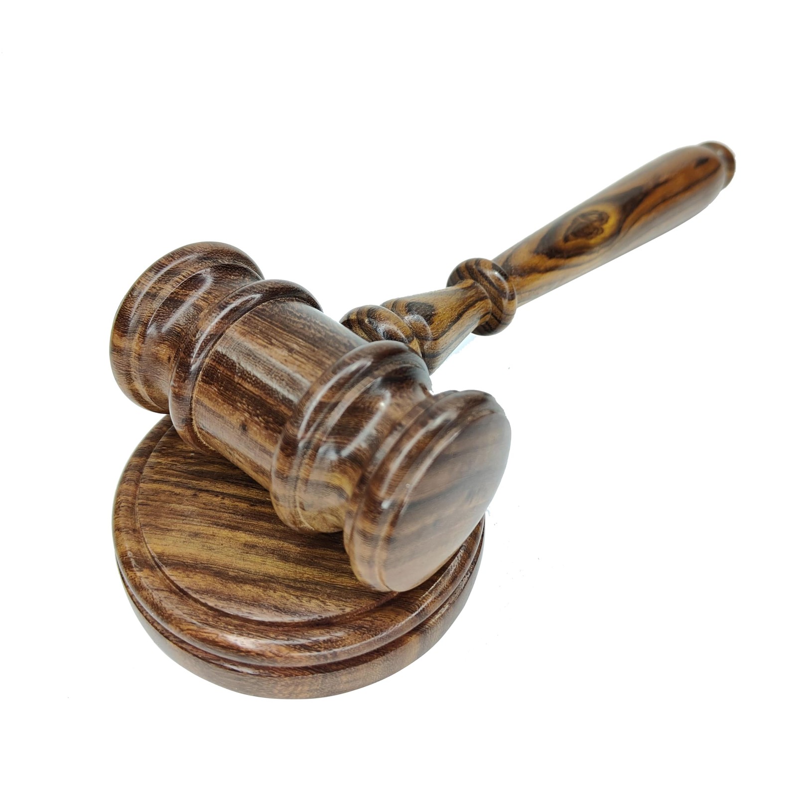 Wooden Gavel Block Set Engraved Boxed Large Blue 12 Inch Sturdy Rosewood