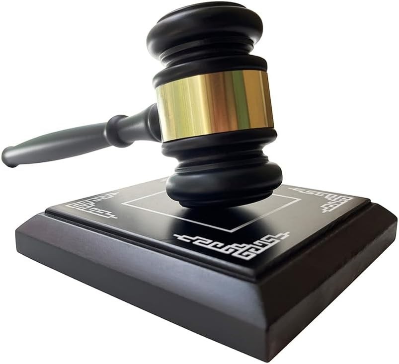 Compact Wooden Gavel & Block Set – Ideal for Auctions, Education, and Ceremonies