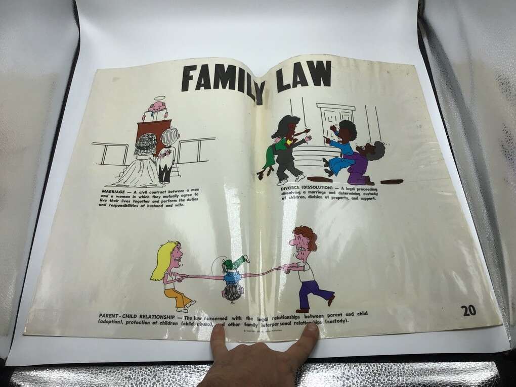 Original LAW Poster 1977 justice publications — FAMILY LAW —