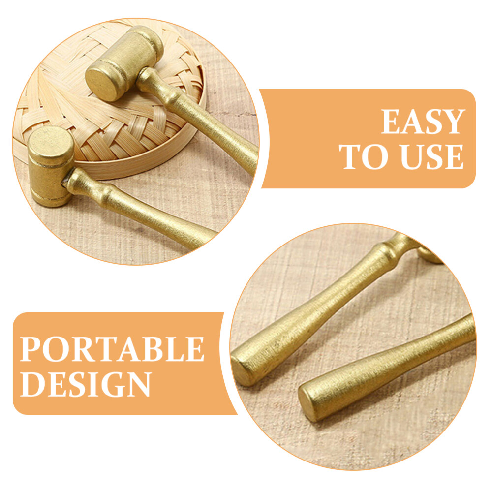 4pcs Small Gavel Judge Wooden Gavel Plaything Party Costume Hammer for Kids