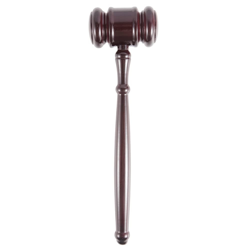 Wooden Gavel and Sound Block Set for Lawyer Judge Auction Sale Meetings