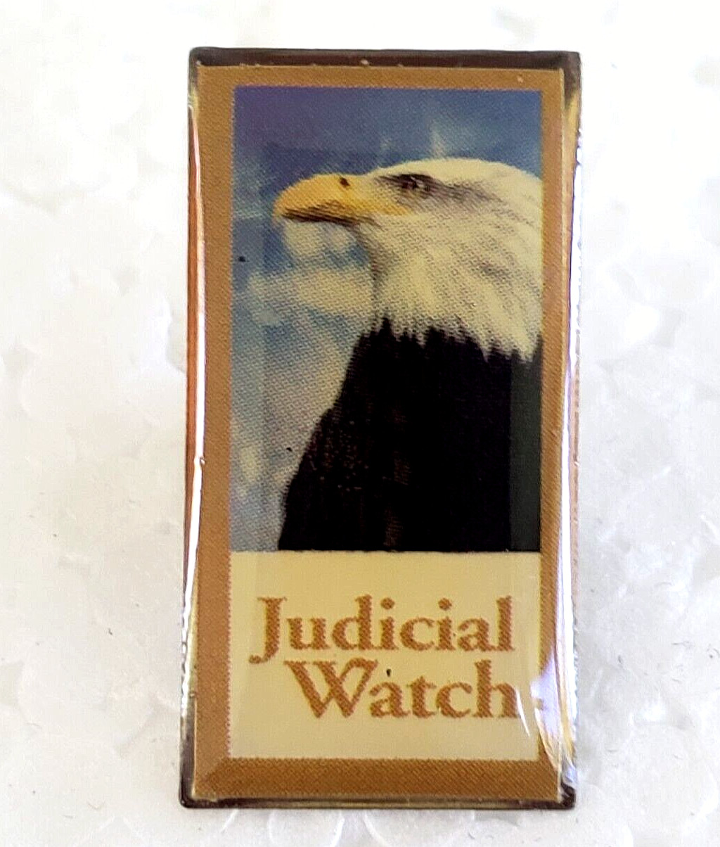 10th Anniversary 1994-2004 Judicial Watch Eagle Lapel Tie Pin 1-1/16″
