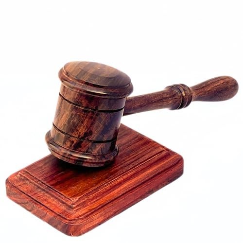 Handcrafted Wooden Gavel & Sound Block Set – Premium Quality for Judges, Lawyers