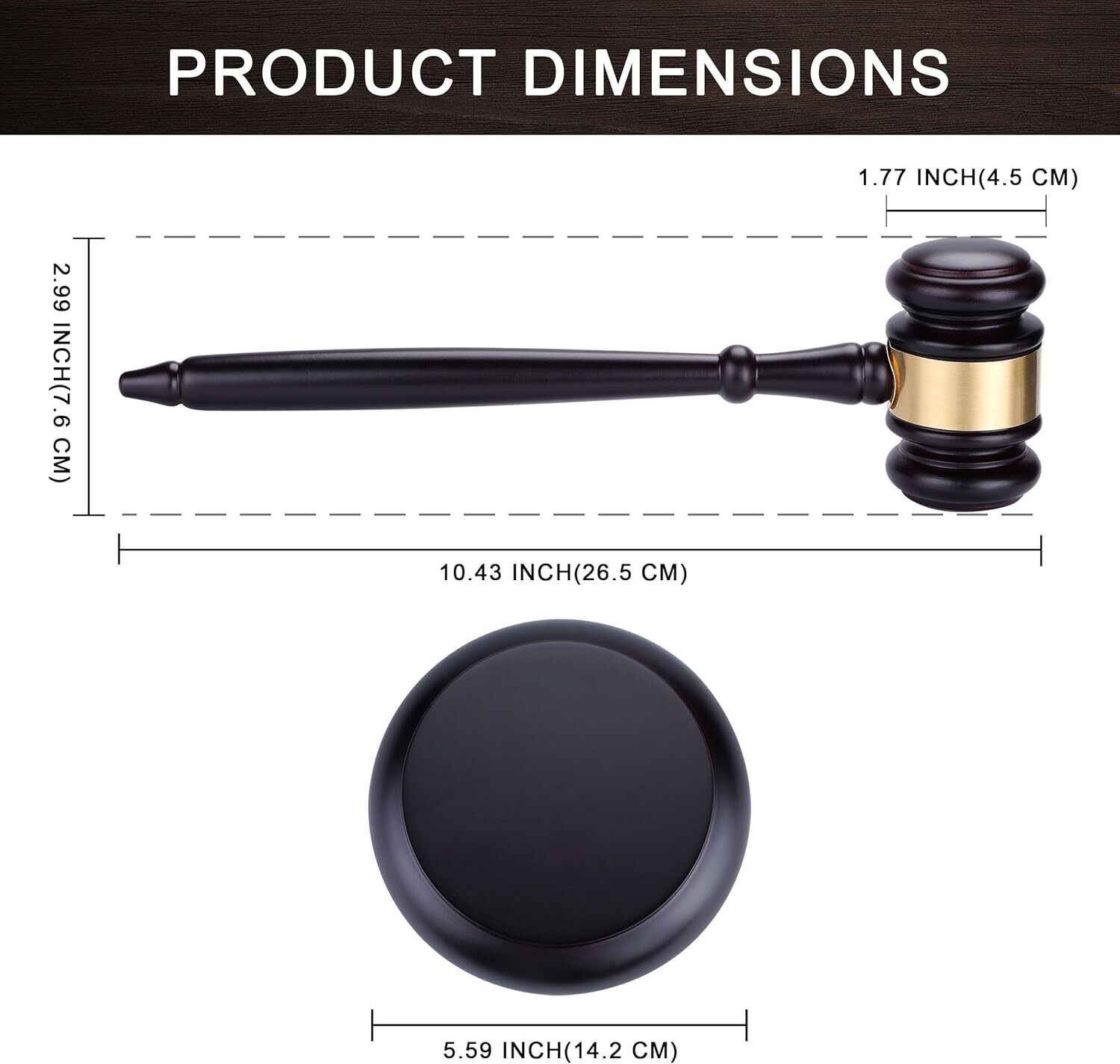 Gavel,Gavel and Block Set Wooden Judge Hammer Gavel Sound Block for Lawyer Ju…