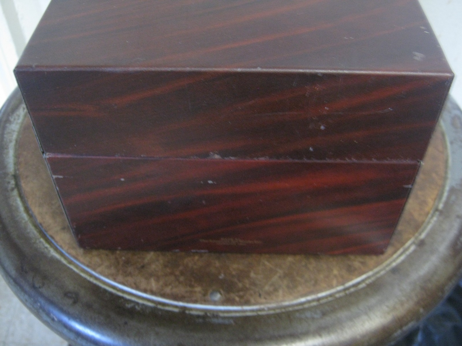 AMERICAN ACADEMY OF LETTERS CHICAGO TIN STORAGE BOX Made in Coshocton Ohio