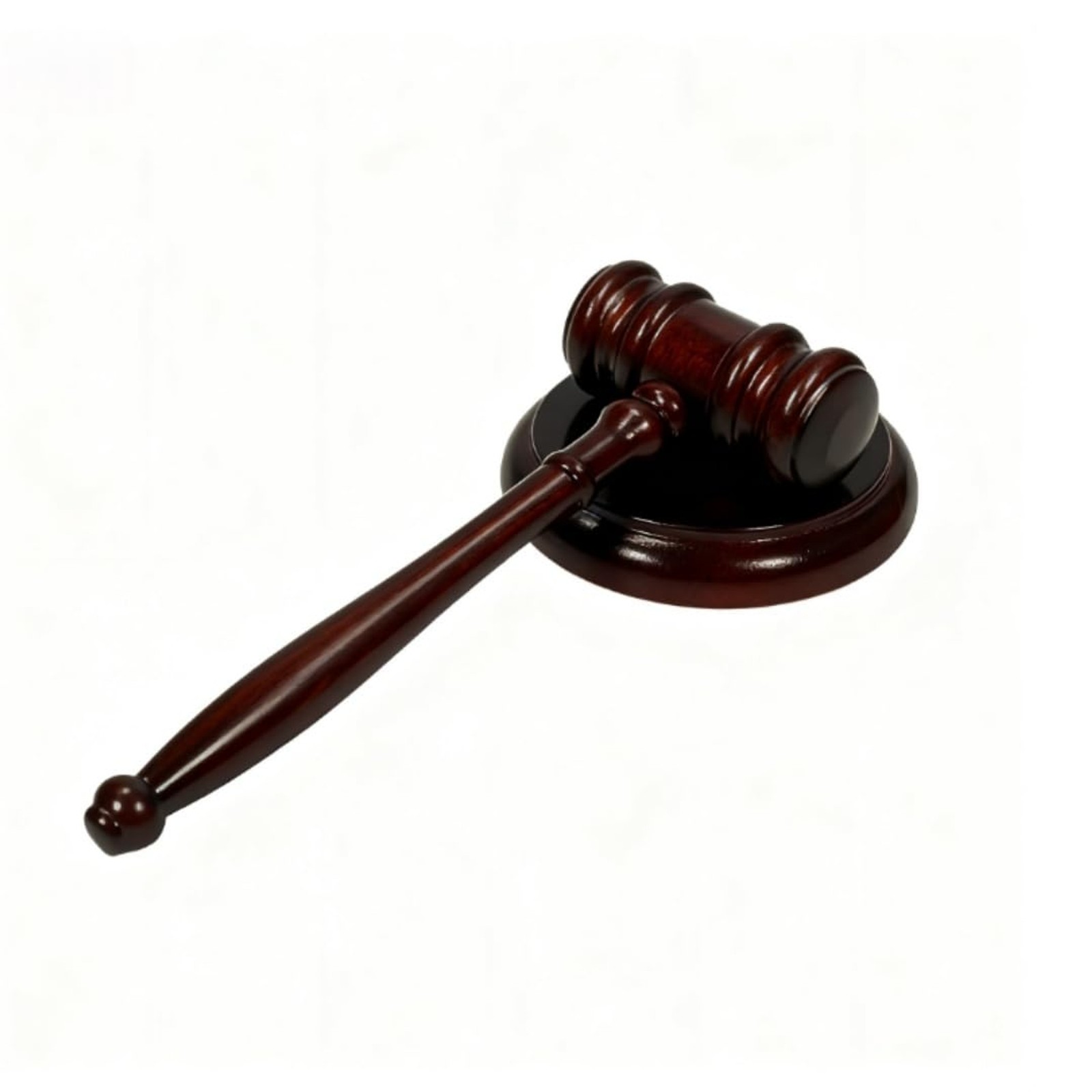 Wooden Gavel and Sound Block Set, 9.8 Inch Judge Gavel with 4.8 Inch Block, Loud