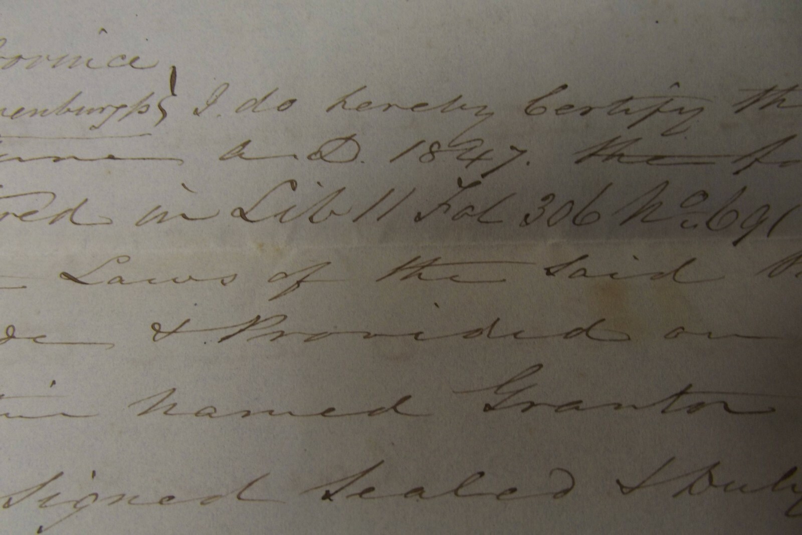1847 Indenture Deed 186 Acres Land Lunenburg for 200 Pounds Chester Nova Scotia