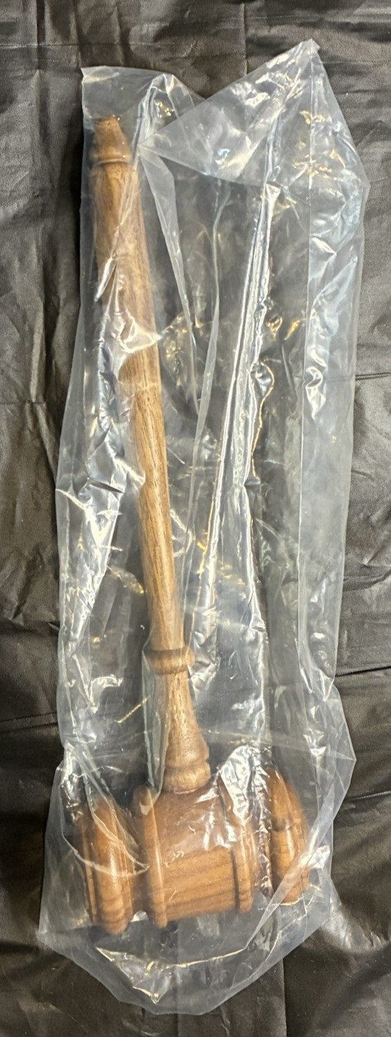 Auction Judge Wooden Gavel Hammer Brand New In Original Box