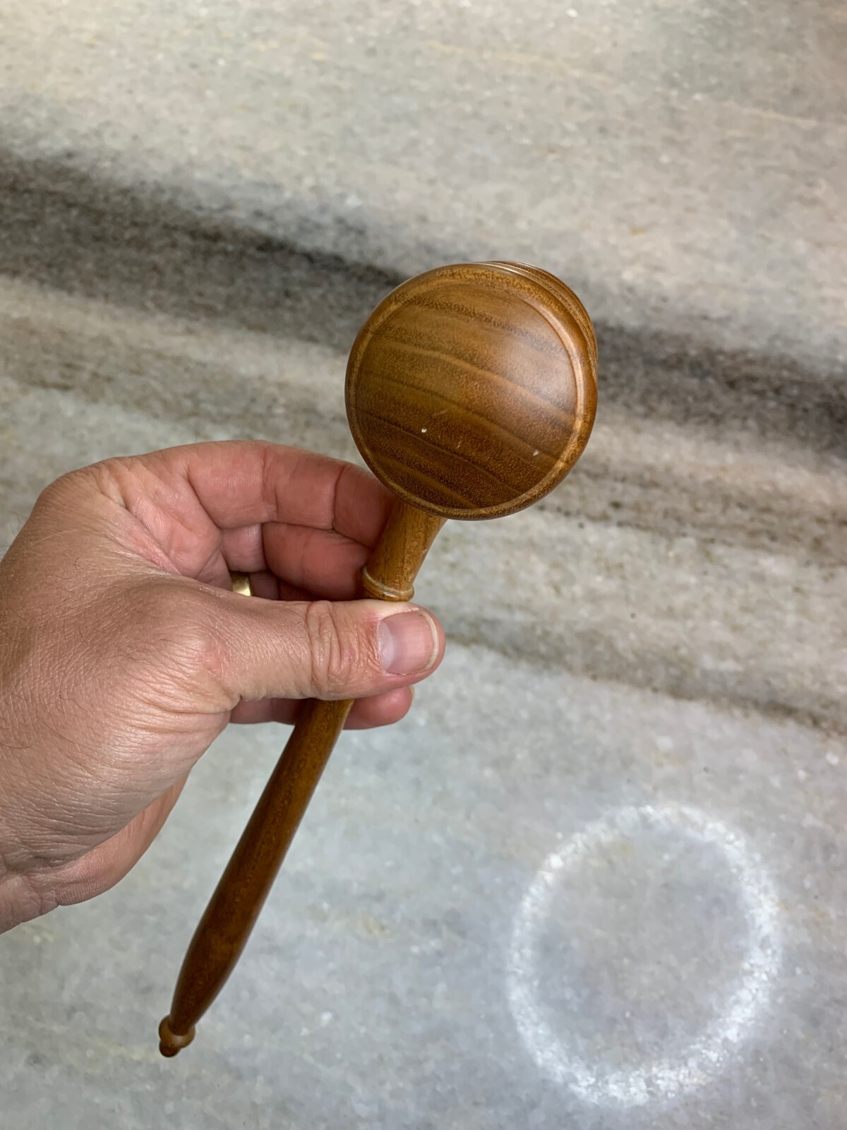 Vintage Hardwood/Wood/Wooden/Copper Ornate/Fine Judge/Lawyer/President GAVEL